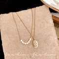 Double-layered rose pearl necklace for women accessible luxuryniche styleclassy sense of neck chain eleganteasiest for match clavicle chain accessories