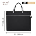 Document bag tote office oxford canvas briefcase large capacity waterproof file bag a4 file folder customizable
