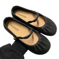 2025 new pleated versatile flat loafers pearl embellished women's shoes spring/summer soft sole mary janes for a gentle evening breeze