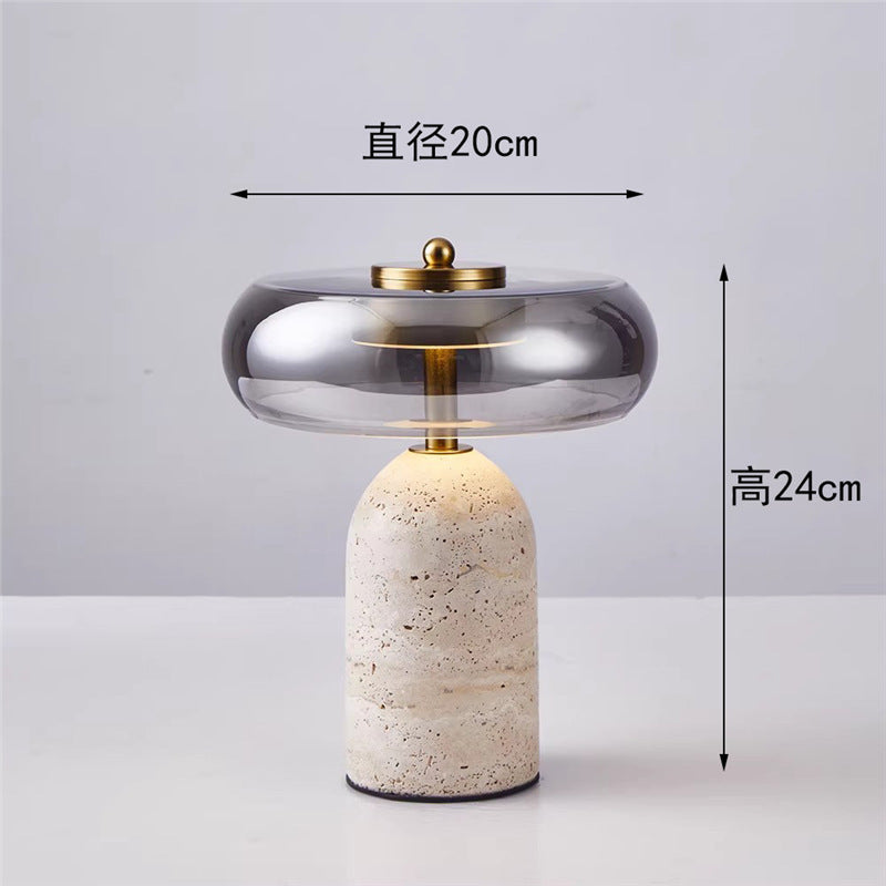 Modern minimalist glass table lamp - bedroom bedside lamp - designer high-end nordic style - living room, study, decorative home & hotel lighting
