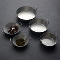 304 retro style old korean style double ear dish sauce dish snack oblique dish tomato seasoning dish barbecue dipping dish