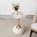 European style iron side table small apartment for home living room sofa side small waist french coffee table bedroom bedside small round table