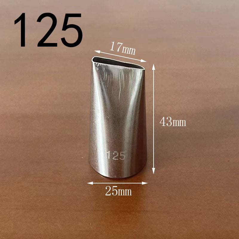 Medium decorating nozzle 1m#2d# seamless 304 stainless steel cream cake baking decorating tool in stock wholesale