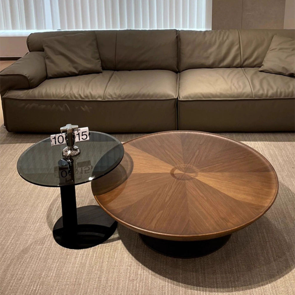 Italian normcore round flying saucer coffee table modern casual small table living room for home coffee table accessible luxuryclassy coffee table