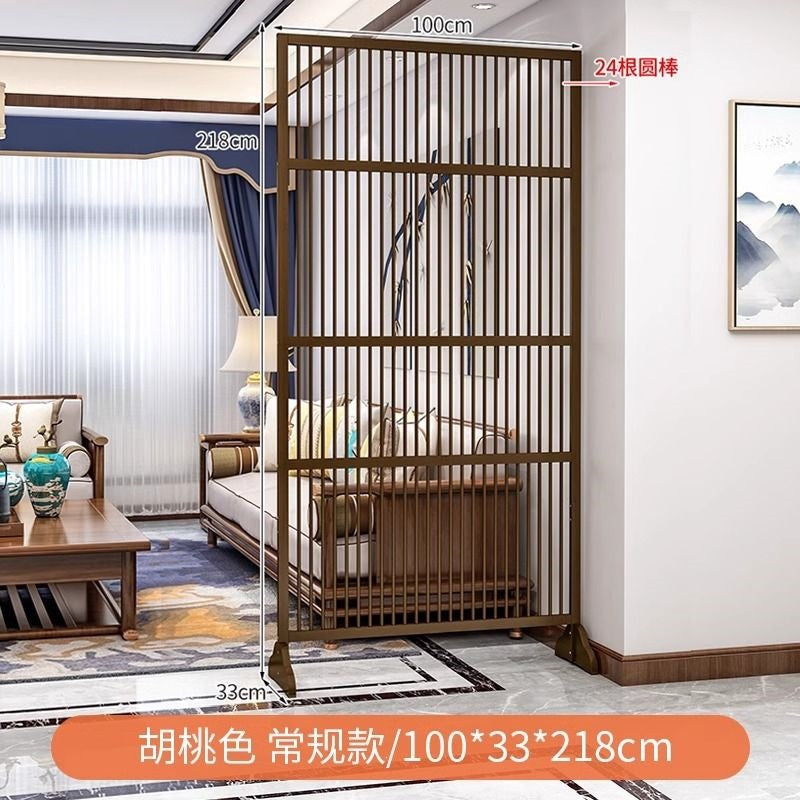 New chinoiserie screen partition living room for home blocking grids solid wood foldablemovable entrance hall office seat screen