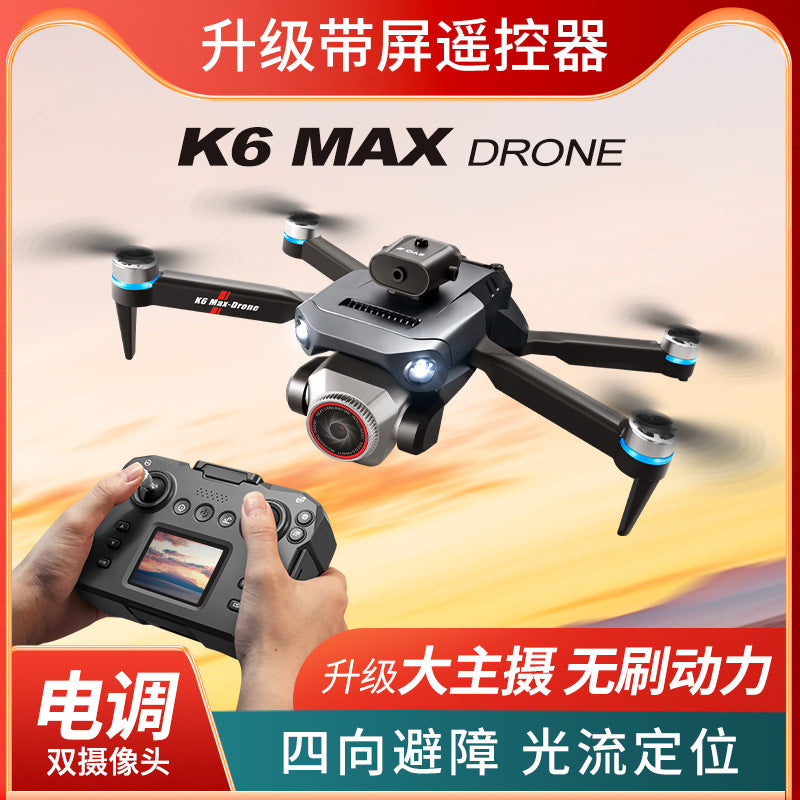 K6 max drone with screen remote control - professional aerial photography, long endurance, brushless motor aircraft, remote control airplane toy