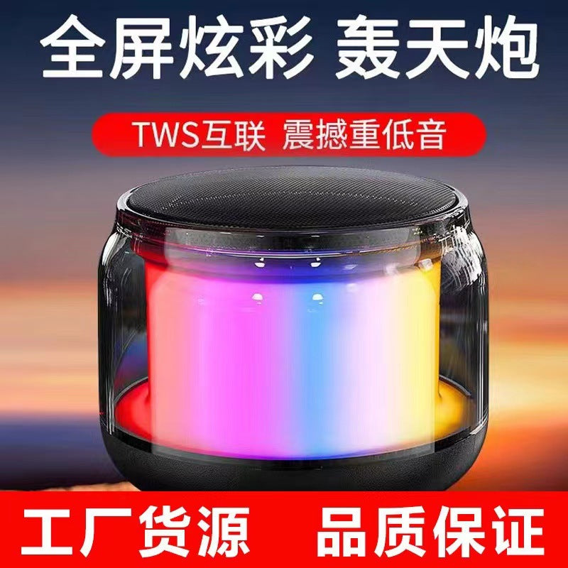 direct supply from manufacturers s100 colorful light bluetooth small speaker with shocking sound quality desktop convenient speaker