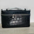 Lp19 genuine leather lunch box bag new arrival gigi same style kelly bag pebbled cowhide satchel bag simple shoulder bag for women