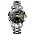 2025 men's watch - cross-border, luminous, waterproof, dual calendar, stainless steel band, quartz movement - wholesale for cross-border e-commerce