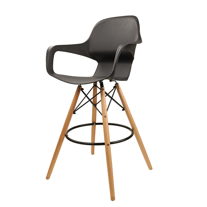 Plastic chair armchair thickened eames dining chair beach dining table back chair