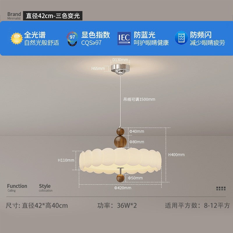 French medieval bedroom light living room light new lighting retro cream wind children's room led eye protection ceiling light