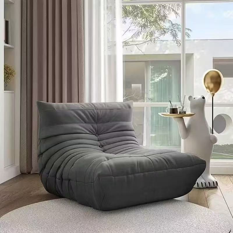 Vacuum compressed sofa full sponge caterpillar lazy sofa can lie down and sleep sofa chair balcony single sofa