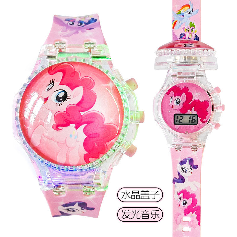 Kids' spider-man watch for boys - zettai revice & ultraman trigger style - flashing, drop-proof, electronic, luminous, and waterproof - perfect for preschoolers!
