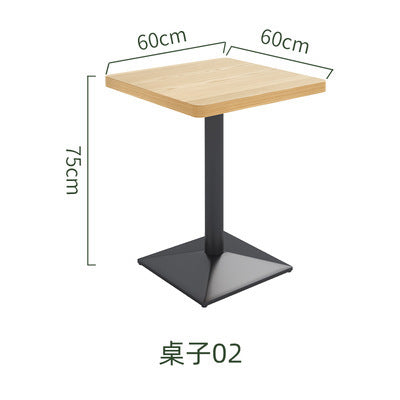Customized Chinese chain restaurant tables and chairs, high-end theme cafe milk tea shop tables and chairs, leisure restaurant sofa