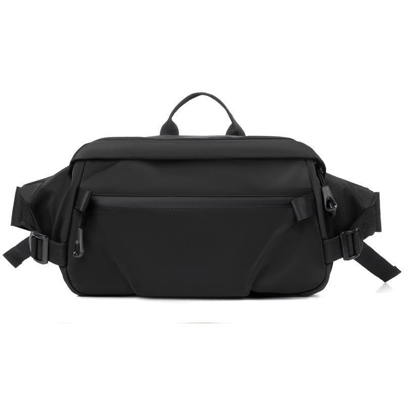 New men's fanny pack Korean version functional breast bag simple fashion shoulder bag sports fanny pack large capacity satchel men's