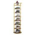 Shoe rack simple door for home multi-layer storage space-saving small narrow shoe rack strong and durable shoe cabinet iron art