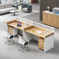 Saint li office desk and chair set - minimalist modern office partition desk for 2/4/6 people - computer desk