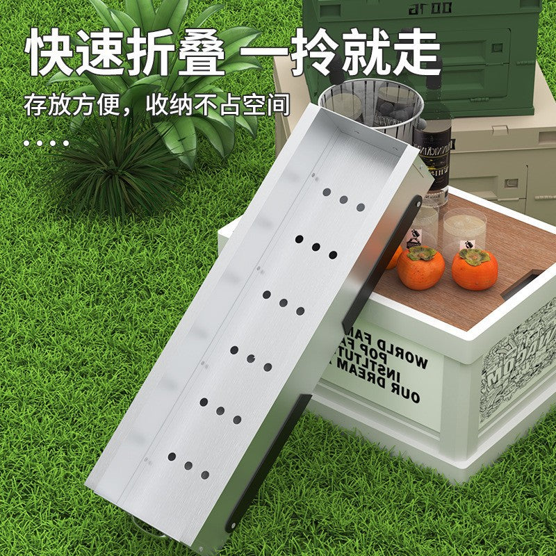 Detachable special barbecue grill multifunctional foldablethickened home outdoor charcoal barbecue welding furnace portable model