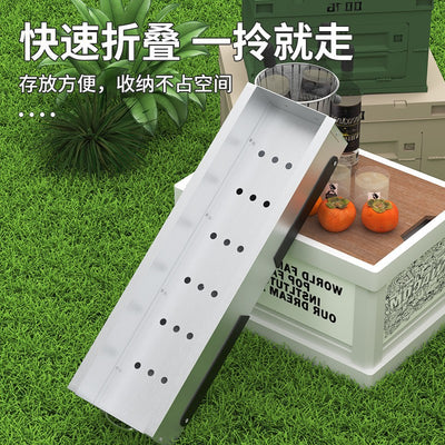 Detachable special barbecue grill multifunctional foldablethickened home outdoor charcoal barbecue welding furnace portable model
