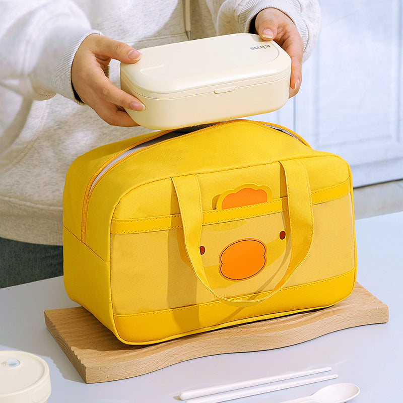 Beilian Cartoon Hand Carry Bento Bag Packing with Rice Student Lunch Box Bag Oxford Cloth Insulation Portable Lunch Bag Wholesale