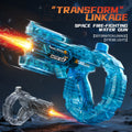 new energy-gathering ring electric water gun bursting deformation cool light large capacity fully automatic continuous water gun