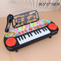 Tiktok hot seller: kids' multifunctional electronic keyboard toy with microphone - beginner-friendly piano for girls ages 0-6