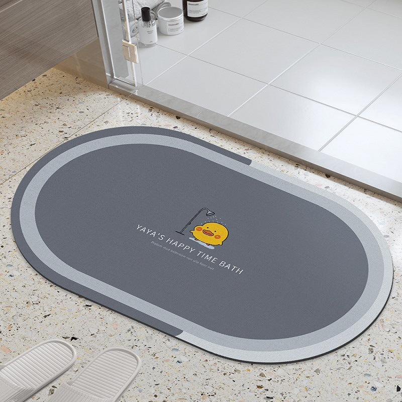 Distribute diatom mud absorbent mat bathroom floor mat toilet bathroom door step foot bath non-slipfor home