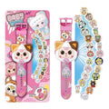 Trendy new toy cartoon projection kids toy watch, hot-selling sanrio projection electronic luminous watch, educational