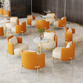 Hotel lobby popular casual sofa beauty salon business reception negotiation table and chairs cafe one table and four chairs slate