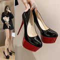 Sky-high heels: 2026 new sexy stiletto platform pumps - breathable, elegant, nightclub-ready, ultra-high heel single shoes for women