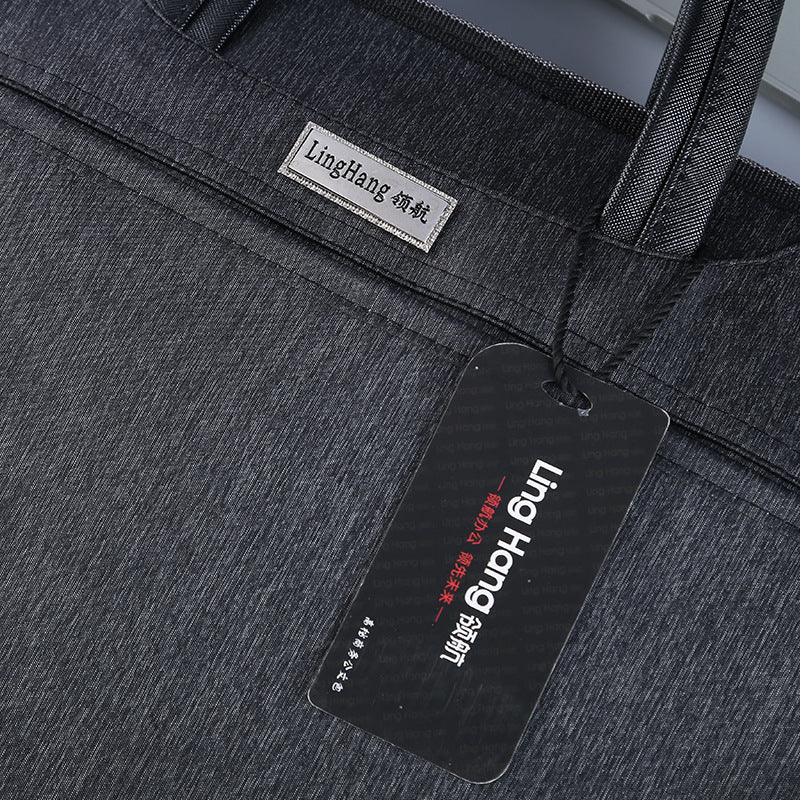 Pilot 6603 New Large Capacity Portable Document Bag Conference Bag Manufacturer Spot Double Layer Document Bag Briefcase