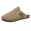 Khaki fleece-lined