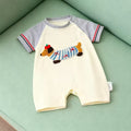 Summer lightweight full month baby romper - newborn short-sleeve bodysuit - cartoon onesie for boys and girls
