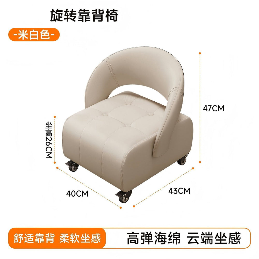 Universal rotating shoe stool small stool living room for home feeling pulley small bench sofa stool shoe changing back chair slip stool