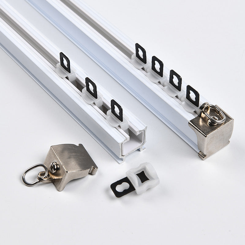 【g202】aluminum alloy electrophoresis ultra-thick peak wall thickness 2.0 silent curtain track slide curtain rod guide rail