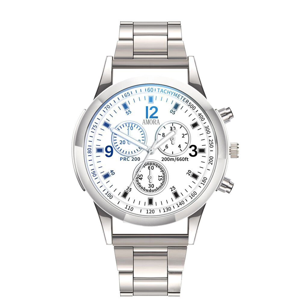 New fashion business leather belt watch for men, student geneva quartz wristwatch, men's watches - in stock & wholesale
