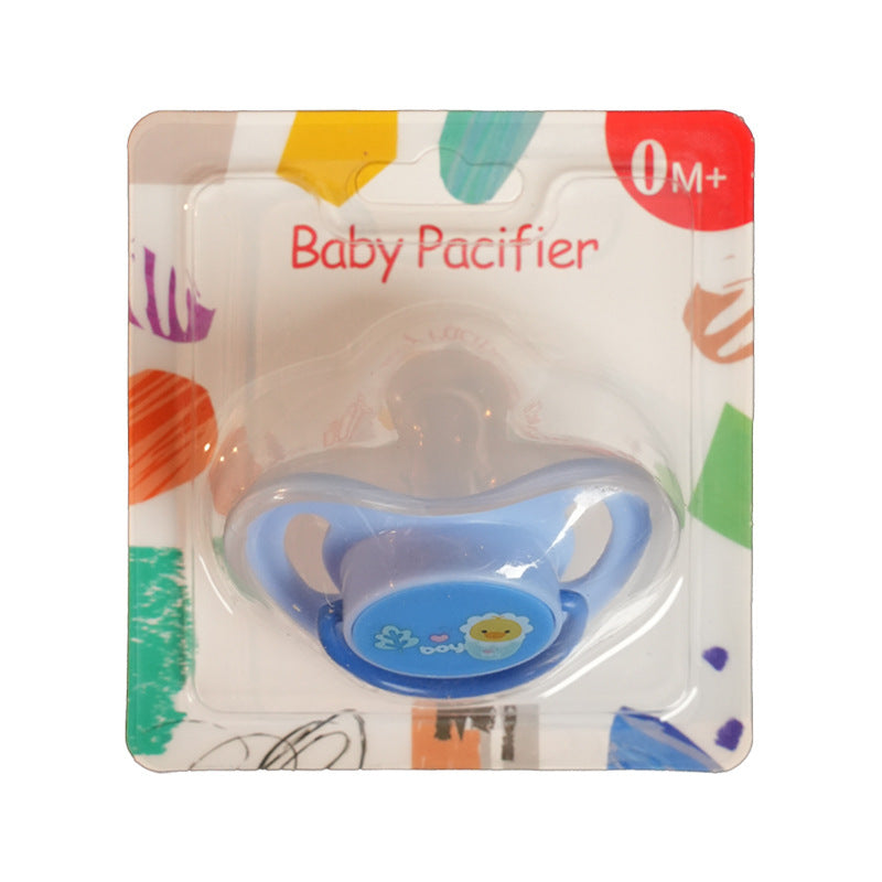 English card pack, baby print pacifier cartoon silicone sleeping pacifier, newborn baby comfort pacifier