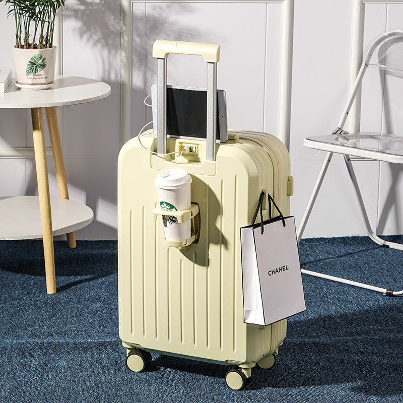 New multi-functional ins rechargeable suitcase universal wheel men's and women's password case clothes boarding case suitcase