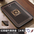 Tea tray, small tea table, one piece, dry soaking table, drain tray, tea sea, kung fu tea set, tea tray, tea table, bamboo portable