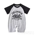 Summer short-sleeved khaki baby clothes baby onesie summer super cute and stylish full-month toddler bag butt clothes summer