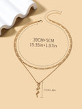Wheat tassel necklace wholesale fashion cross-border hip-hop adjustable jewelry for women casualeasiest for match leaf pendant clavicle chain