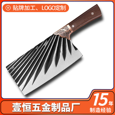 Longquan forged kitchen knife - household cleaver & slicing knife combo - stainless steel chopping knife for meat & bone