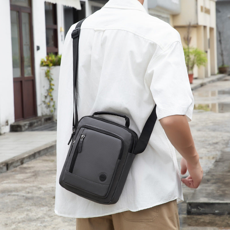 New shoulder messenger bag handbag men's business leisure versatile large capacity shoulder backpack multi-functional bag men