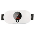 Heated abdominal massager - therapeutic vibration, slimming pulse, waist warmer, uterus soothing, smart therapy device with hot compress