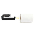 No-drill stainless steel toilet paper holder - damage-free metal toilet roll dispenser for bathroom