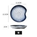 Japanese style dinner plate, dessert plate, cake plate, ceramic creative snack plate, tableware, bone plate, afternoon tea melon seed plate wholesale