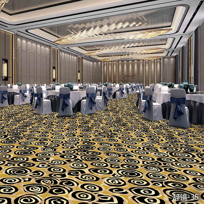 Professionally customized star-rated hotel carpet, banquet hall large area full coverage, reception conference hall wool nylon b1 carpet