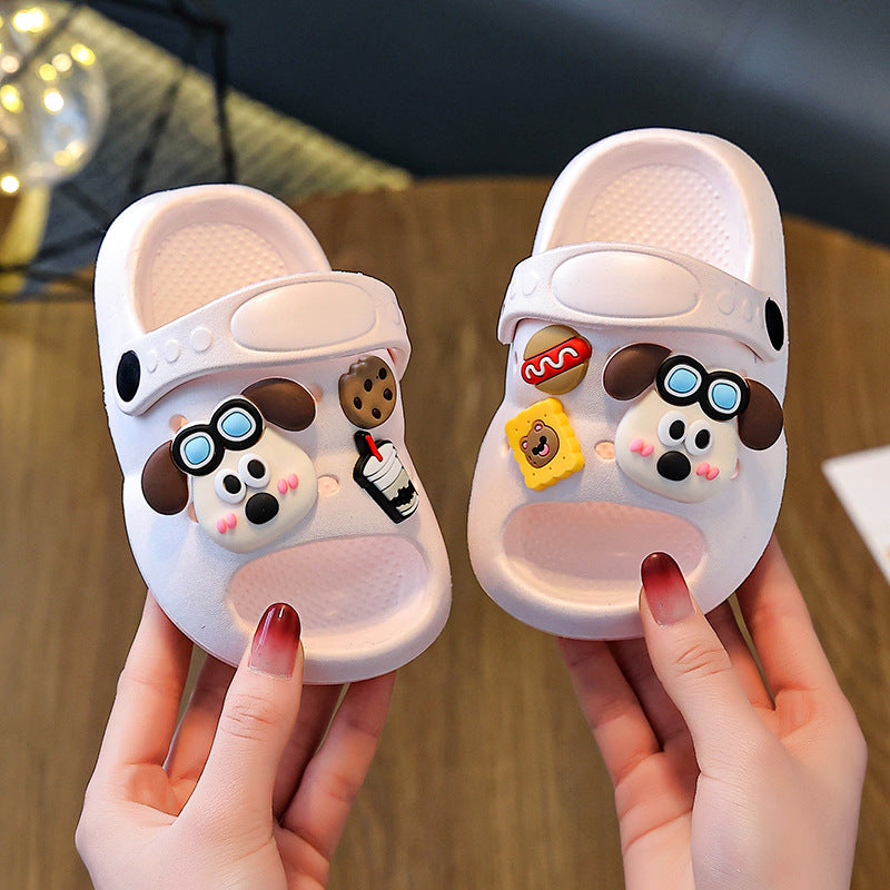 Eva slippers - women's summer cartoon cute non-slip indoor bath thick sole slippers - baby sandals