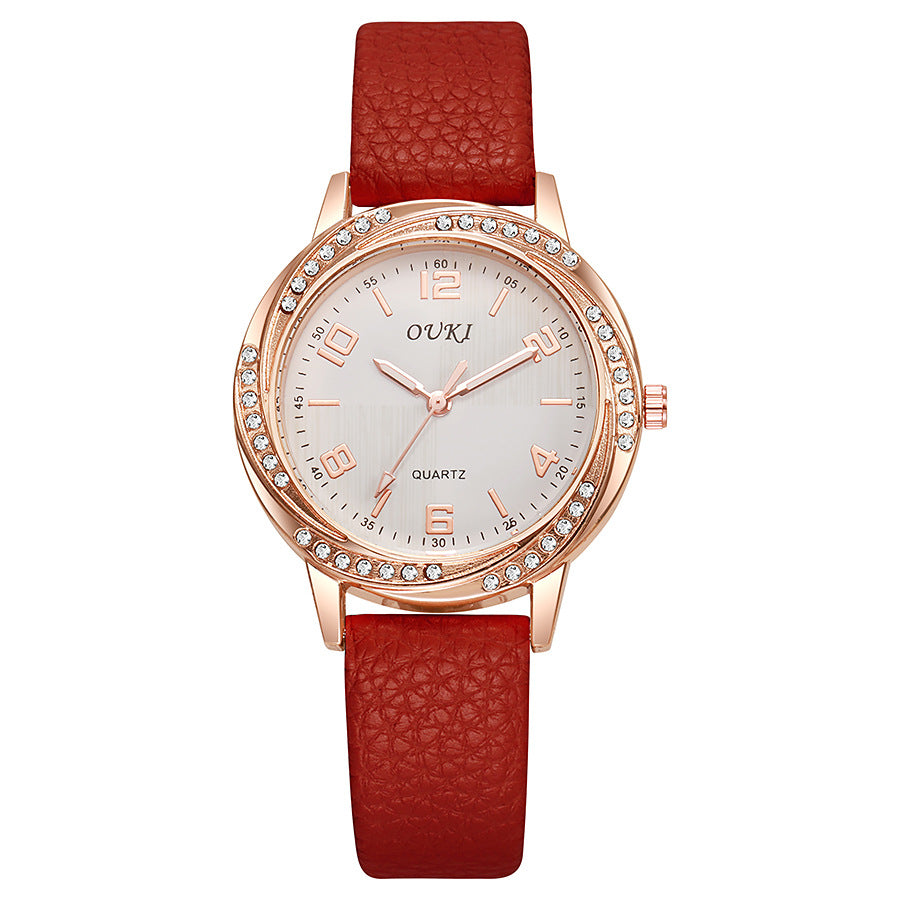 New fashion women's quartz watch - student casual decorative watch with rhinestone case - ladies' watch wholesale