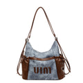 Casual retro large capacity tote bag women's 2025 new single/double shoulder backpack trendy versatile crossbody commuter bag